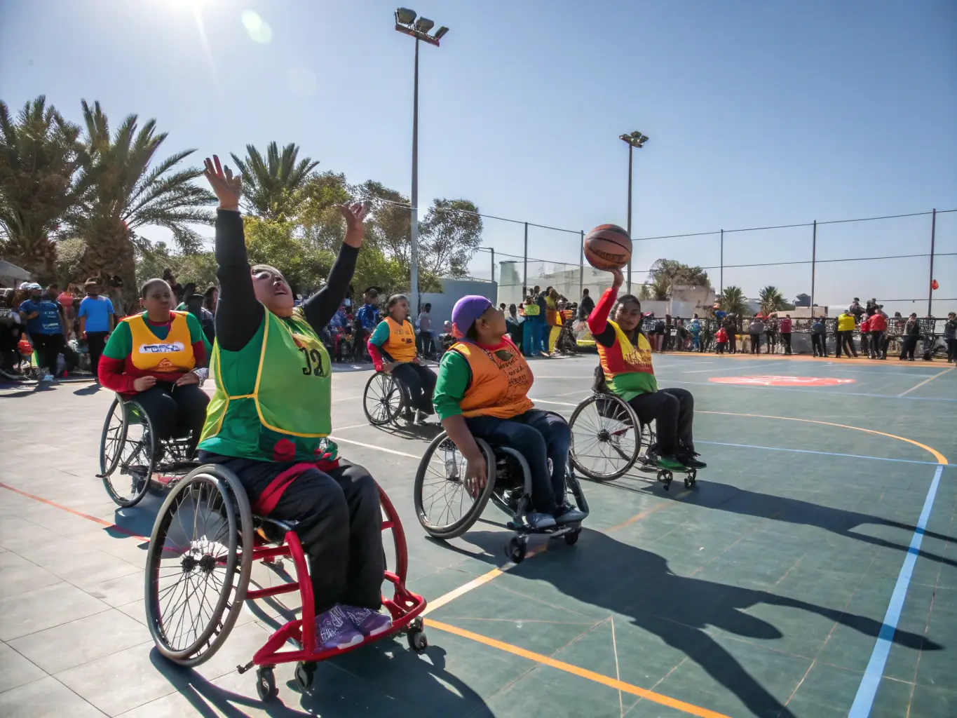 An image depicting athletes with disabilities participating in a CIUSF-supported parasport event, highlighting inclusivity and equal opportunities in sports.